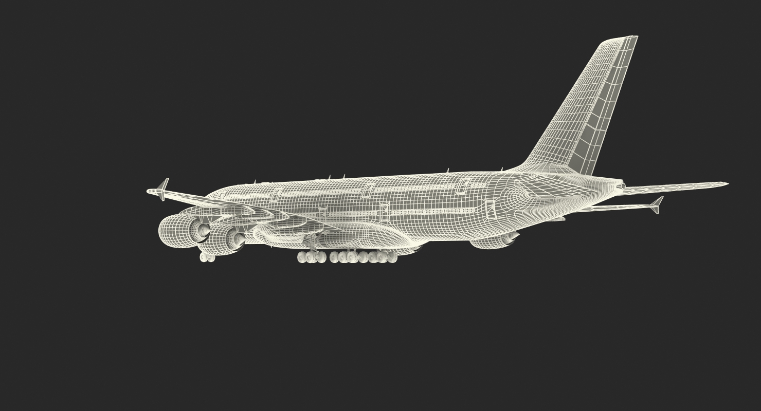 Airbus A380 1000 Air France 3D